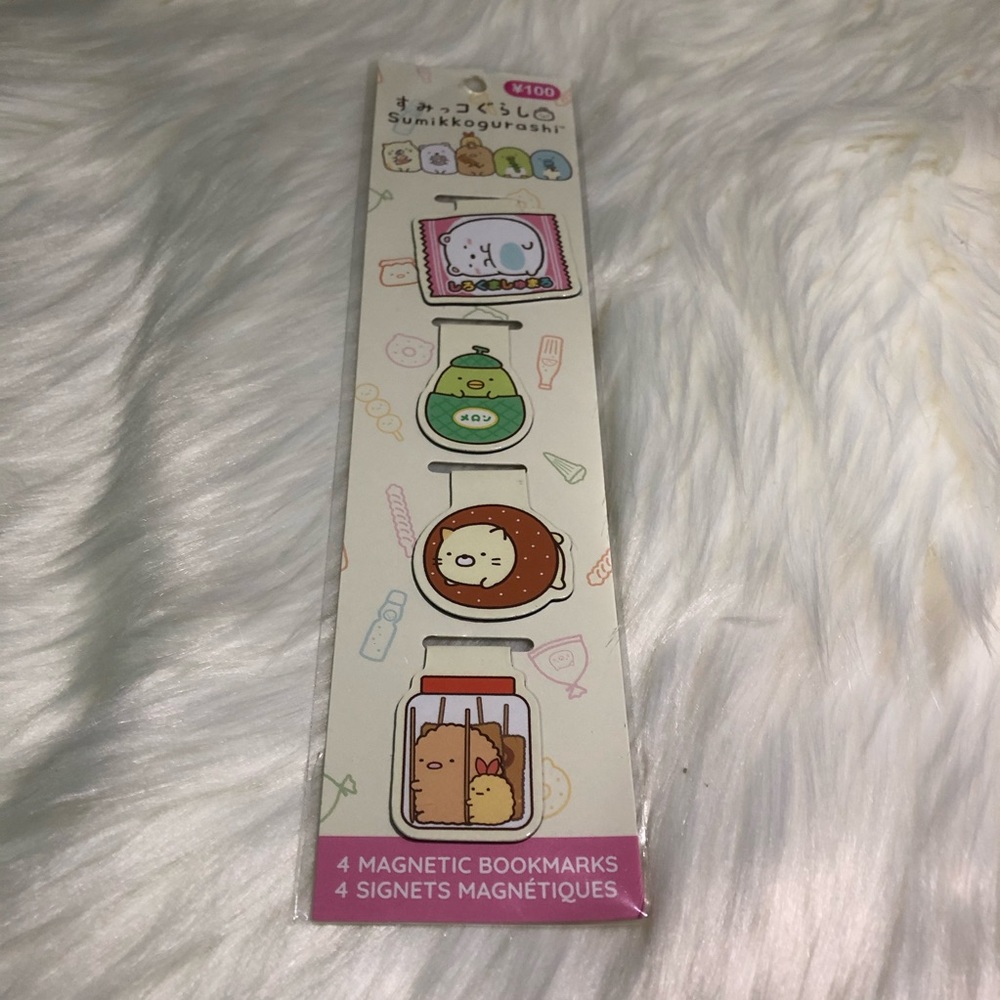 🧧SALE 3/$15 Brand New Super Cute Sumikkogurashi Magnetic Book Mark Set
